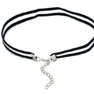 XIN01 Dantel Choker Tasma Kolye