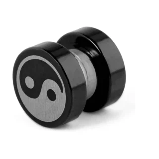 Yin Yang Mıknatıslı Deliksiz Manyetik Küpe