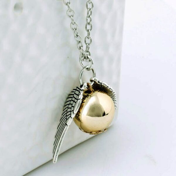 VipBT The Golden Snitch Cosplay Kolye - Gümüş Gri - Görsel 2
