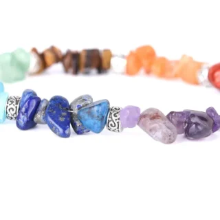 Yedi çakra 7 Farklı Doğal Taş Bileklik Reiki Şifa Meditasyon
