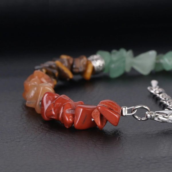 Yedi çakra 7 Farklı Doğal Taş Bileklik Reiki Şifa Meditasyon - Görsel 5