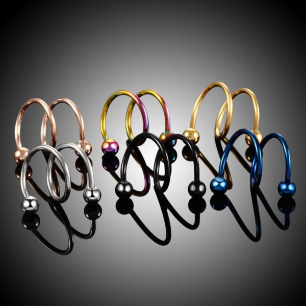Spiral Orbital Helix Tragus Lobe 316L Cerrahi Çelik Kıkırdak Küpe - Görsel 2