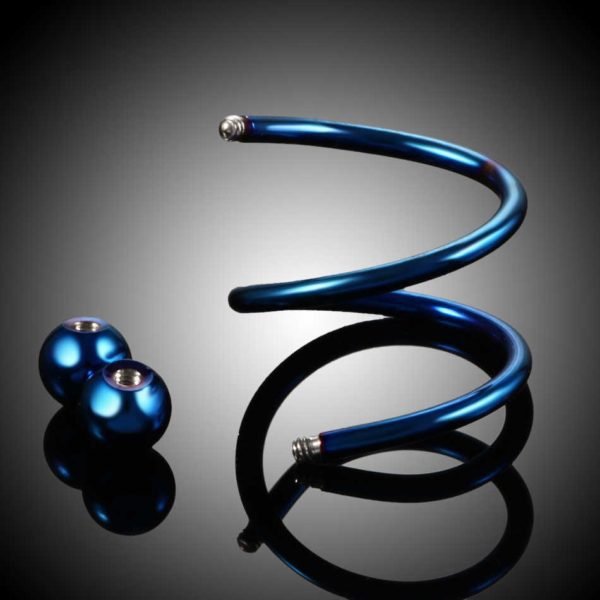Spiral Orbital Helix Tragus Lobe 316L Cerrahi Çelik Kıkırdak Küpe - Görsel 3