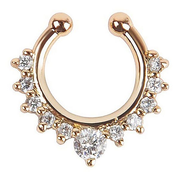 Burun Septum Hızma Kıkırdak Küpe Sahte Fake Piercing - Görsel 8