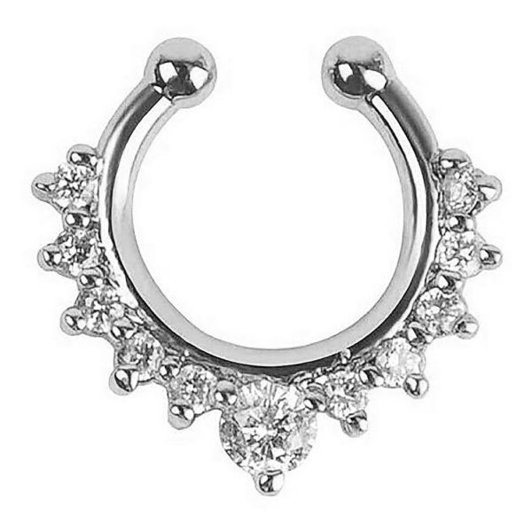 Burun Septum Hızma Kıkırdak Küpe Sahte Fake Piercing - Görsel 7